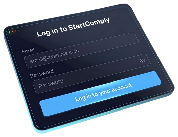 Secure login screen