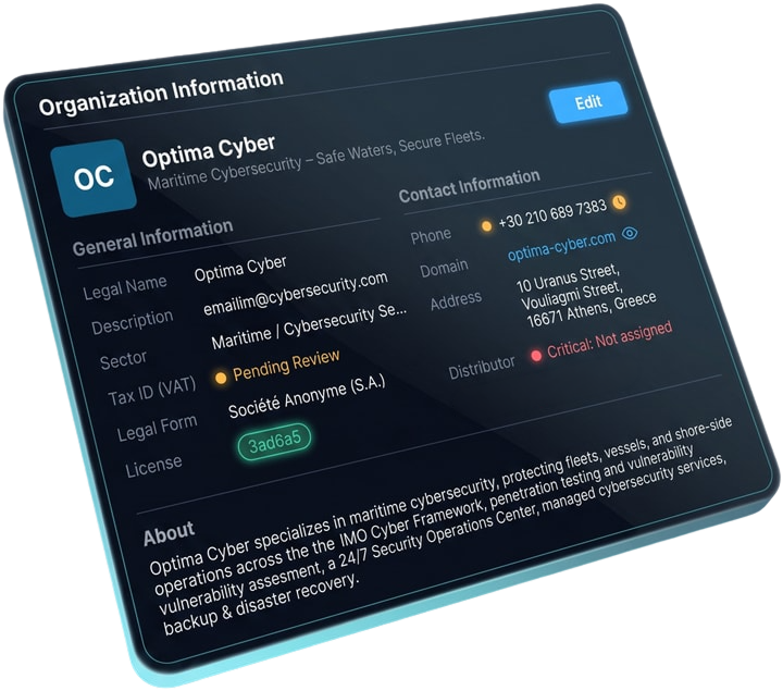 Organisation information console