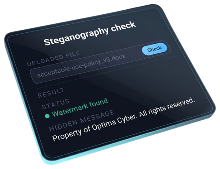 Steganography check